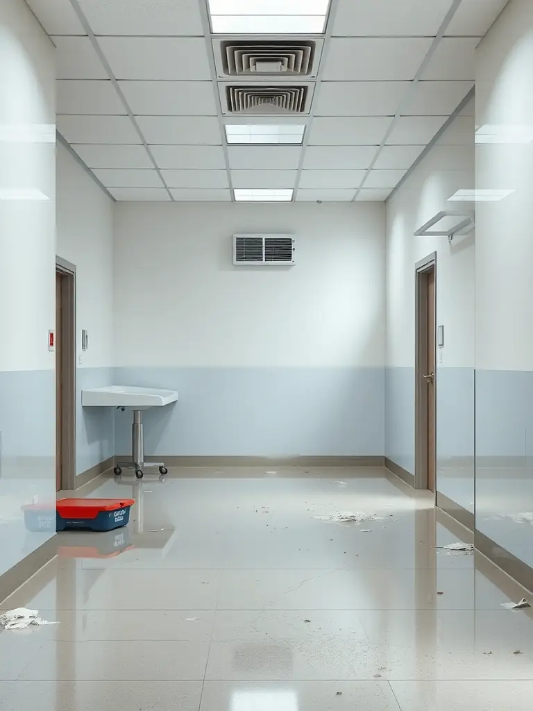 An image showing a clean and organized crime scene after the trauma cleanup process, highlighting the transformation and restoration of the space.